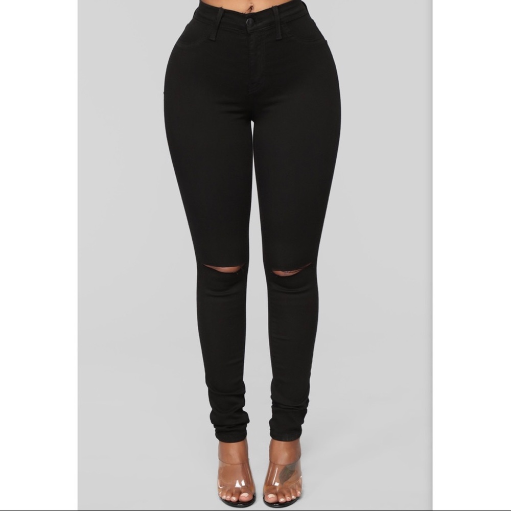 🚫SOLD Fashion Nova Black Canopy Jeans - Picture 5 of 5